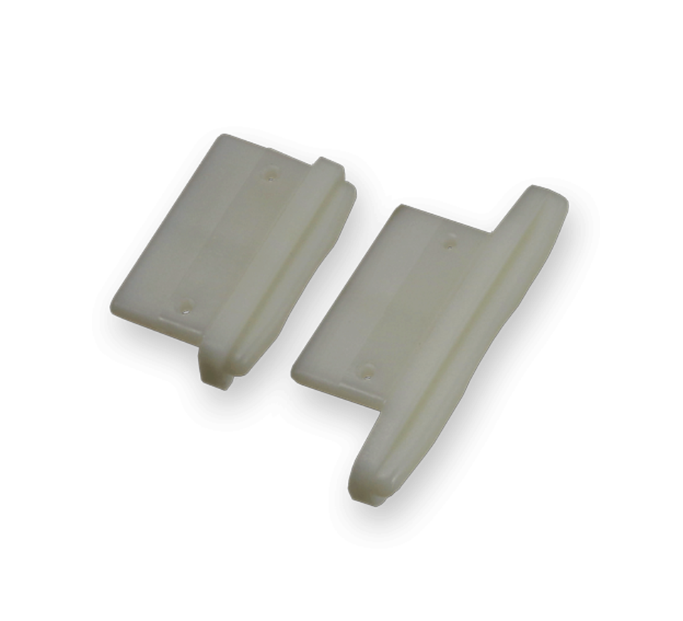 Kunststoff-Endstücke für Rolltorprofil 1.100 R