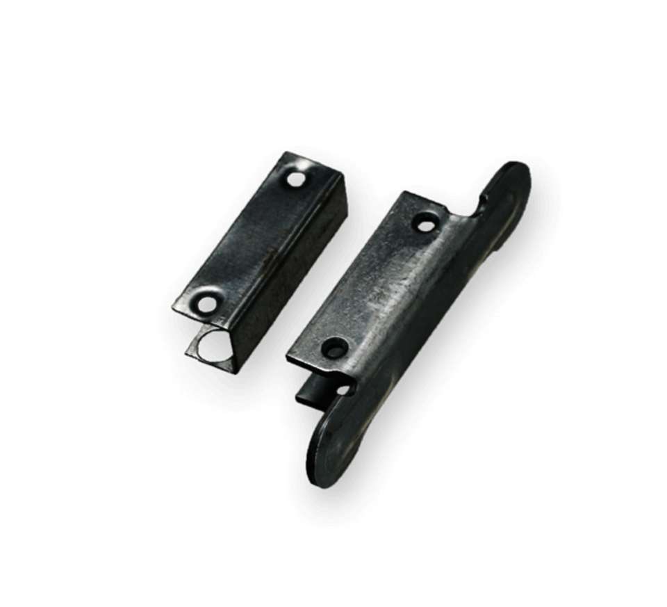 Stahl-Endstücke für Rolltorprofil 1.100 D